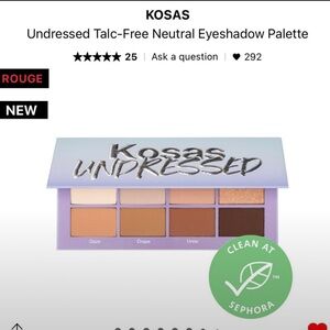 Kosas undressed neutral eyeshadow palette